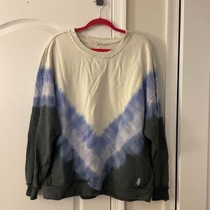 Free People Tie Dye Sweatshirt with Pockets Size Large
